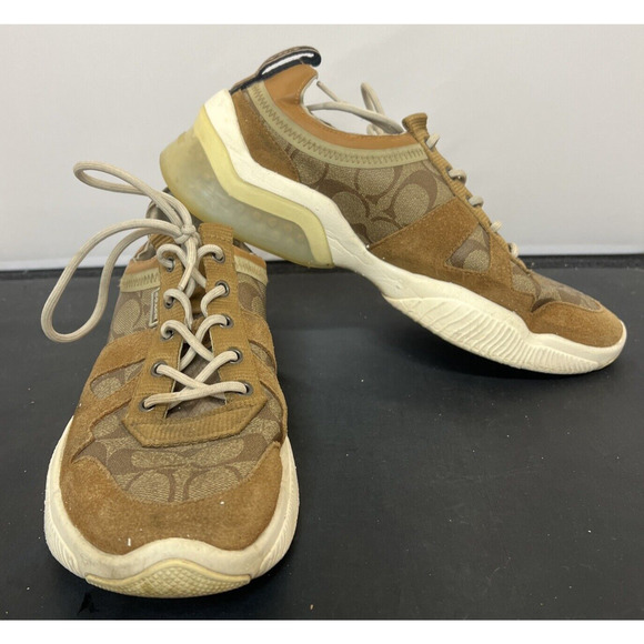 Coach Citysole Runner Khaki Light Saddle Size 9.5D Style No. G4940 FS Charity - Picture 1 of 11